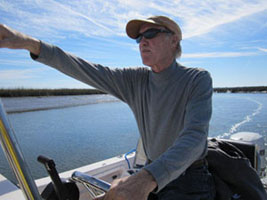 Capt. Flip Gallion on the backwaters